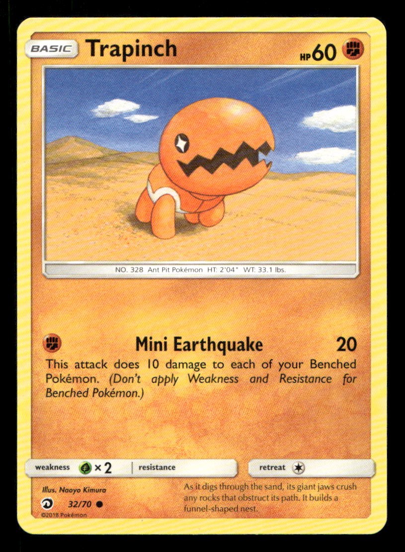 Trapinch 32/70 Dragon Majesty NM/M Pokemon