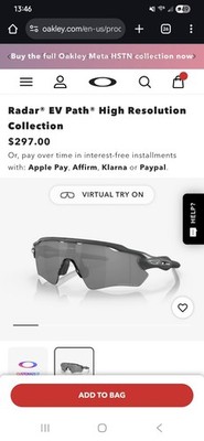 Oakley Radar EV Path High Resolution Carbon/Prizm Black Polarized Sunglasses