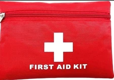 Red First Aid Bag Empty First Aid Backpack Empty Medical Storage Bag 