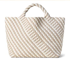 NAGHEDI St. Barths Medium Tote Graphic Stripe, Mykonos
