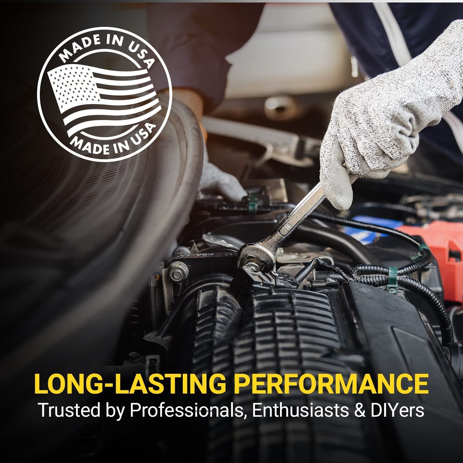 3 Ft 2 AWG Heavy-Duty Battery Cable - 100% Copper, Made in USA, Red & Black