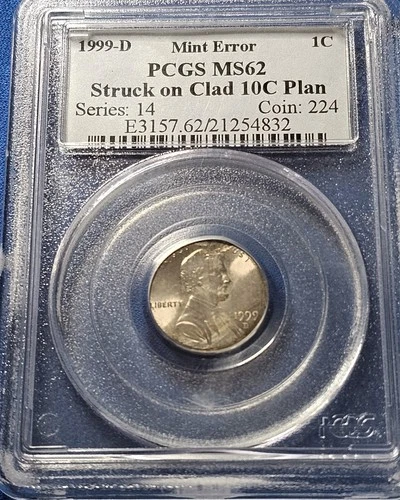 1999-D Lincoln Memorial Cent — photo from the most recent tracked eBay sale
