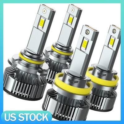 9005+H11 LED Bulbs Hi/Lo Beam 6500K White Combo Halogen Replacement Bulb