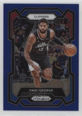 2023-24 Panini Prizm Blue Prizm 64/199 Paul George #101 10p6