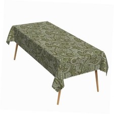 60x102 Inch Green Retro Paisley Tablecloth 102" x 60" Rectangular Zdd01554-g