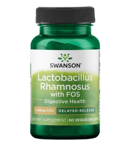 Swanson Probiotique Lactobacillus Rhamnosus avec FOS, 60 gélules - Photo 1/2