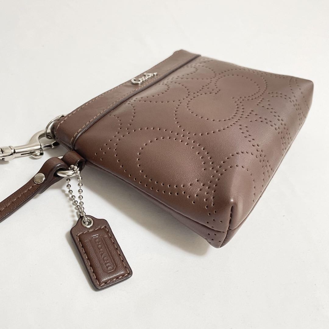 COACH Signature Accessory Pouch ① Coach Signature Accessory Pouch Bag | eBay