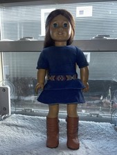 American Girl Of The Year 2013 Saige Copeland RETIRED In Meet Dress GUC