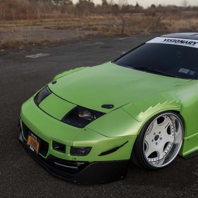 KBD Body Kits PMZ-K V2 2 Piece Front Caps For Nissan 300ZX 1990