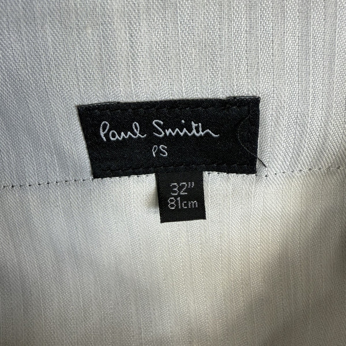 Paul Smith Dress Pants Mens 32x33 Gray Mohair Cotton Blend Slim Flat Front View 5