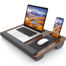 Laptop Lap Desk, Portable Large Laptop Desk for Bed, Up to 17 in Lap Table wi...