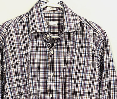 Peter Millar Shirt Mens Large Plaid Button Down Casual Long Sleeve Dress Shirt