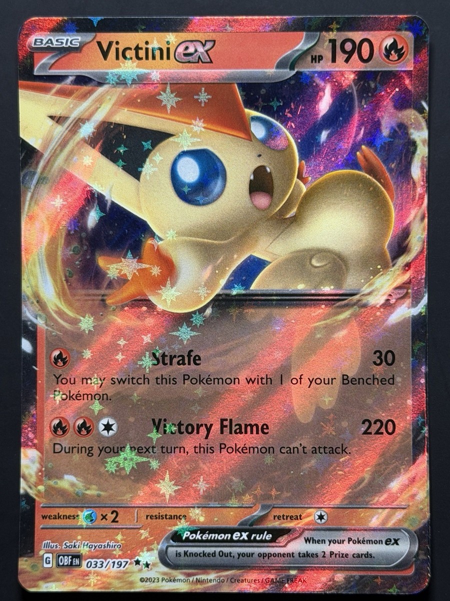 Victini ex 033/197 - SV03: Obsidian Flames Holo LP Pokemon TCG | eBay
