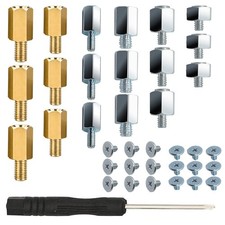 NVMe M.2 Mounting Screws Kit for Asus Gigabyte ASRock Msi PS5 M2, M3, Silver