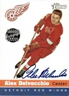 2000-01 Topps Heritage Autographs Alex Delvecchio Auto Detroit Red Wings #HA-AD
