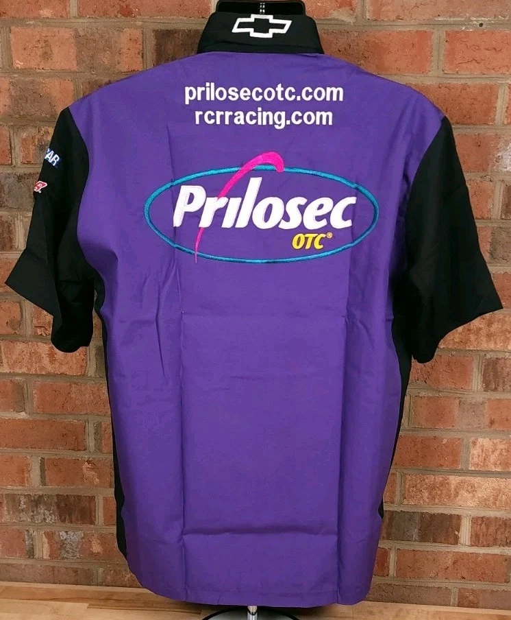 Clint Bowyer Prilosec Wal-Mart Nascar Pit Crew Shirt RCR Chevy Sprint Cup Medium - Image 4 of 4