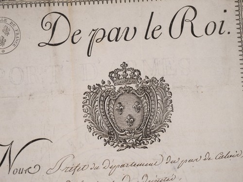 [Charles X et Napoléon III] Permis de chasse - Manuscrits anciens - Photo 6 sur 10