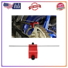 Motorcycle Chain Alignment Tool Aluminum Adjustment Kit for Dirt Bikes ATVs Red