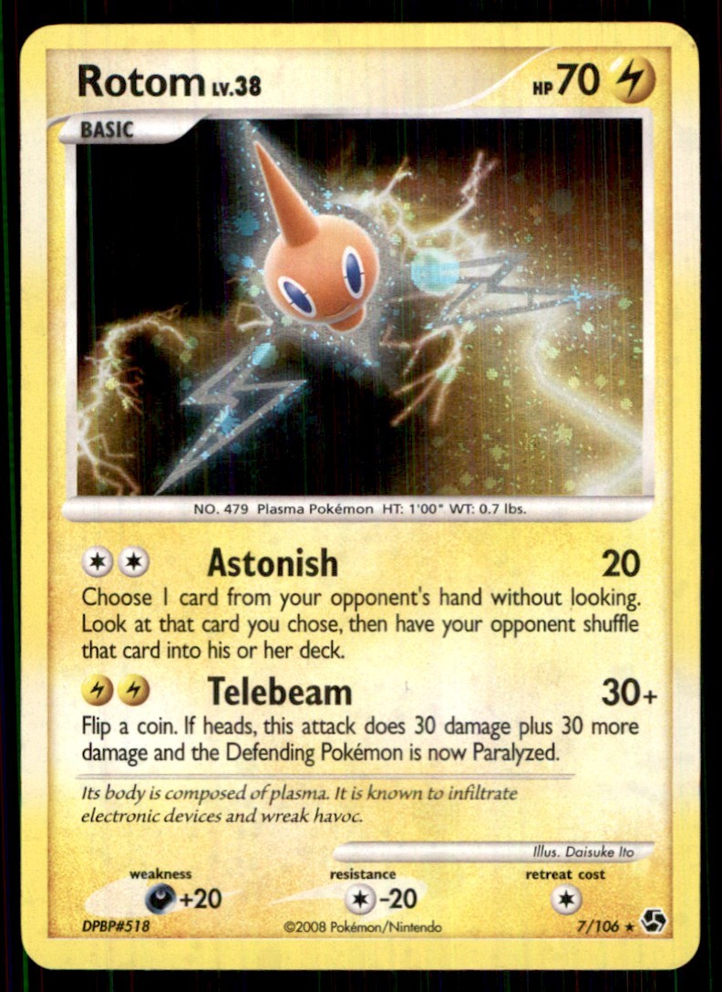 2008 Diamond & Pearl - Great Encounters Rotom Basic/Rare Holo #7