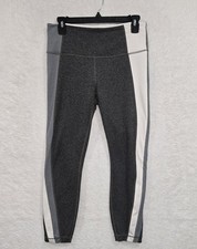 Athleta Women  s Grey Colorblock Salutation 7/8 Power Vita Leggings Size Medium