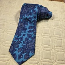 Silk Elegant Teal Paisley Tie By John Weitz
