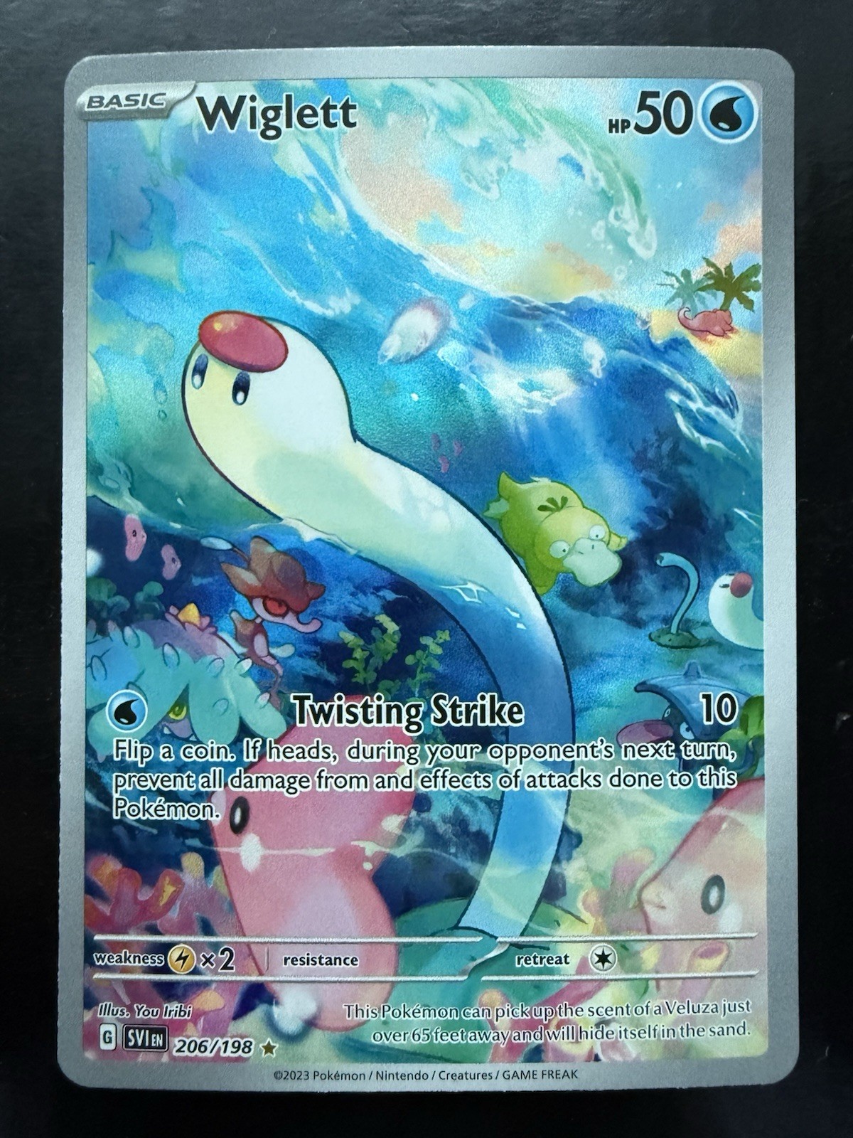 Pokemon Wiglett 206/198 SV01: Scarlet & Violet Base Set Holo (NM)