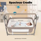 Portable Electric Baby Swing Cradle Bassinet Rocking Crib Infant Bed Cradle New