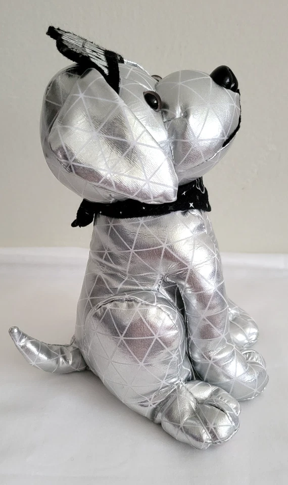 Raising Canes New Year Countdown Cane Silver Dog Plush - Image 3 of 4