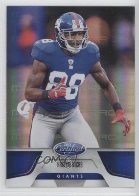 2011 Certified Mirror Blue 56/100 Hakeem Nicks #99 o1h