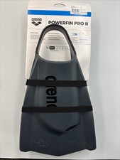 Arena Powerfin Pro II, Black, Size 9.5-10.5 UK 42/43 NEW