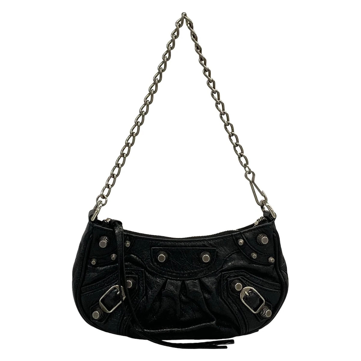 Balenciaga Le Cagor Mini Handbag 695814 Black Leather