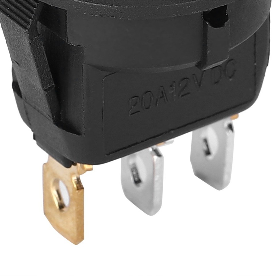 10PCS 12V SPST Switch 3-Pin Toggle Switch Control ON/OFF Rocker ON/OFF ...