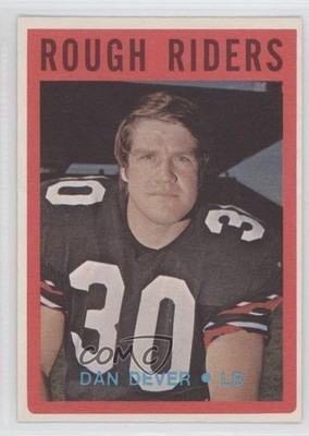 1972 O-Pee-Chee Canadian Football League Dan Dever #76 0a1