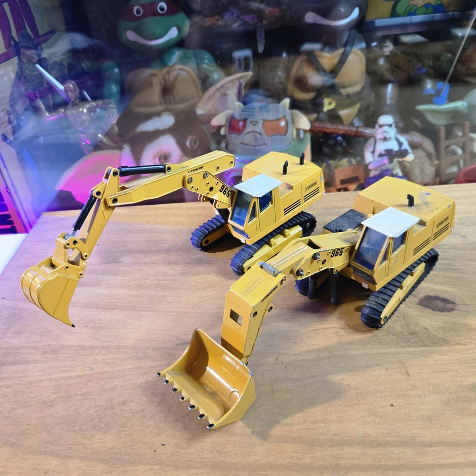 Liebherr Diecast Vehículo de Construcción Modelo Lote de 7 Excavadora Cemento Bulldozer Foto 2 de 4