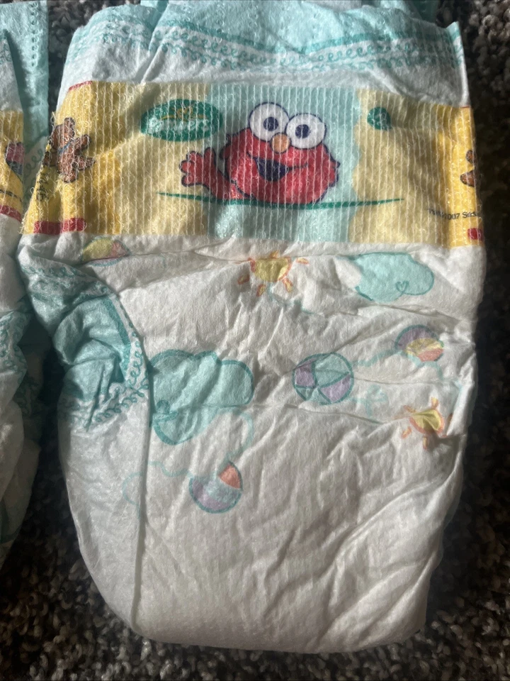 Lote 2 Set Diferentes Pañales Pampers Baby Dry 2007 Vintage Talla 2 Plaza Sésamo Foto 3 de 4