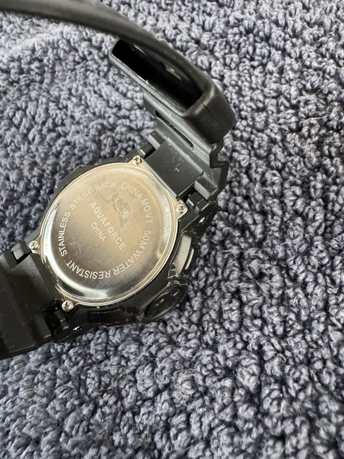 AQUAFORCE Multi Function Digital Watch Black Sili… - image 5