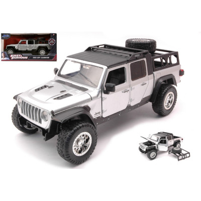 JEEP WRANGLER GLADIATOR 2020 FAST & FURIOUS 9 SILVER 1:24 Jada Toys Movie -D- Ne