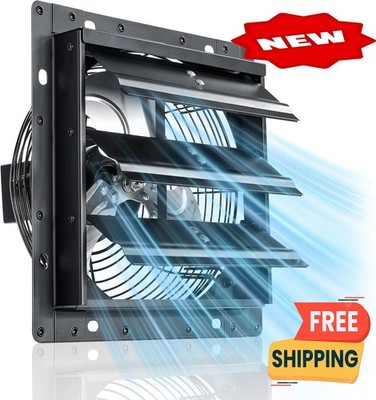 Extractor de persiana de 8 pulgadas, ventilador de escape montado en la pared de