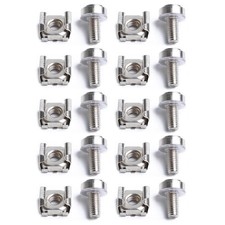 10pcs M5 Mounting Screws Cage Nuts For Server Network AV Rackmount Equipment