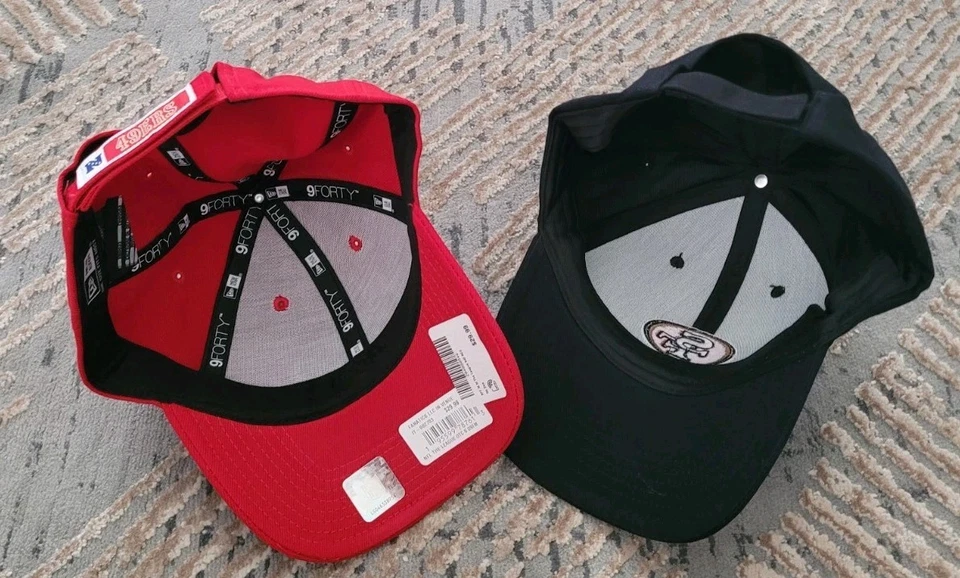 (2) San Francisco 49ers-New Era 9forty-Juego de sombreros ajustables-Nuevo-2025-26-¡Cómpralo! Foto 4 de 4