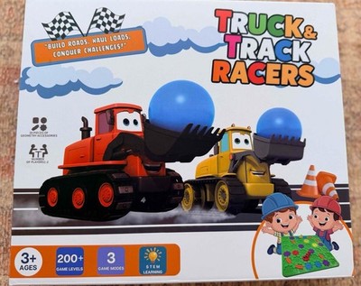 TRUCK & TRACK RACERS Playset/Game - STEM Learning, 3 Game Modes 200 Game Levels