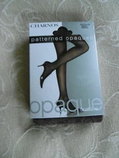 Vintage Charnos opaque pale soft brown marl patterned luxury tights S / M