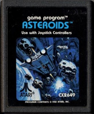 Atari 2600 Spiel - Asteroids #Blacklabel Modul
