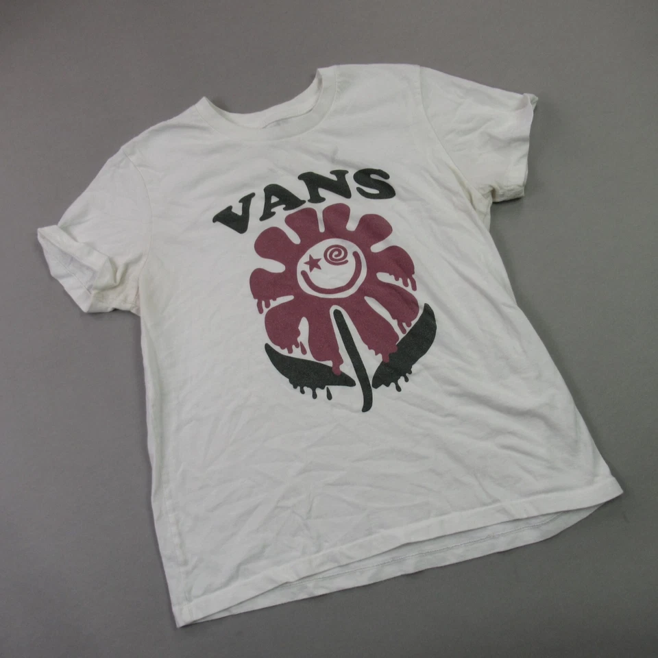 Vans рубашка для мальчиков маленький короткий рукав повседневный ворота белый легкий - Изображение 2 из 4