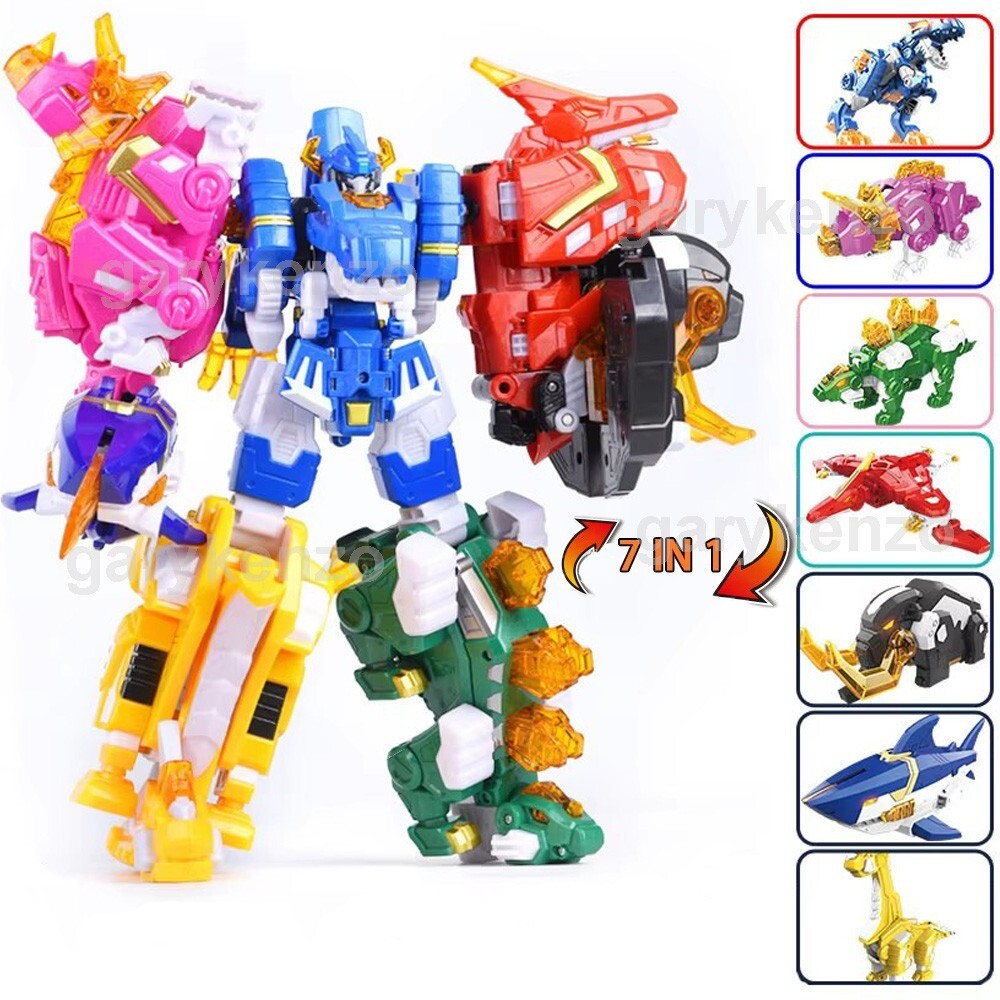 dino13様　7点おまとめ Miniforce Super Dino 7In1 Dinosaurs Figure Power Ranger Model