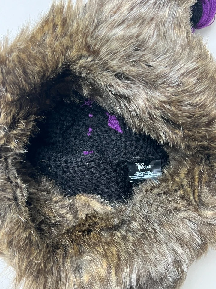 De colección Nobis Ms Eve Gorro Tejido Imitación Fux Oreja Solapa Aviador Sombrero Soldado Gorra Piloto Foto 3 de 4