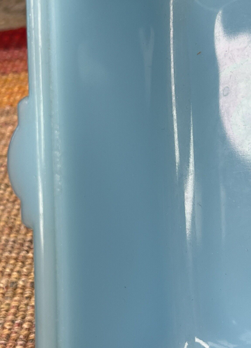 VHTF McKee Chalaine Blue Milk Tab Handled Refrigerator Dish Casserole Bottom - Picture 11 of 12