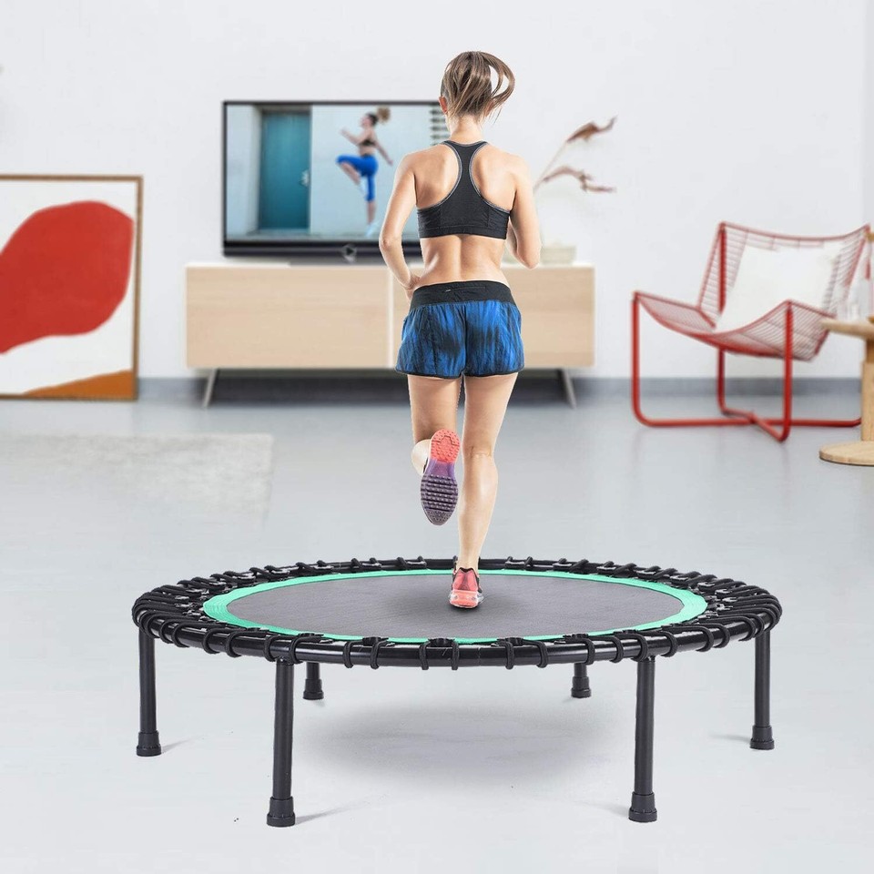 Rebounder Trampoline for Adults,40 inch Mini Trampoline, Bungee