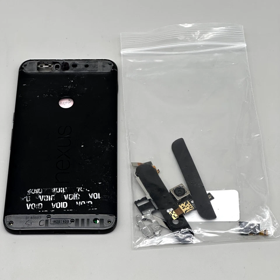 Carcasa digitalizador de pantalla LCD y batería OEM Huawei Nexus 6P H-1511 negro-C Foto 4 de 4