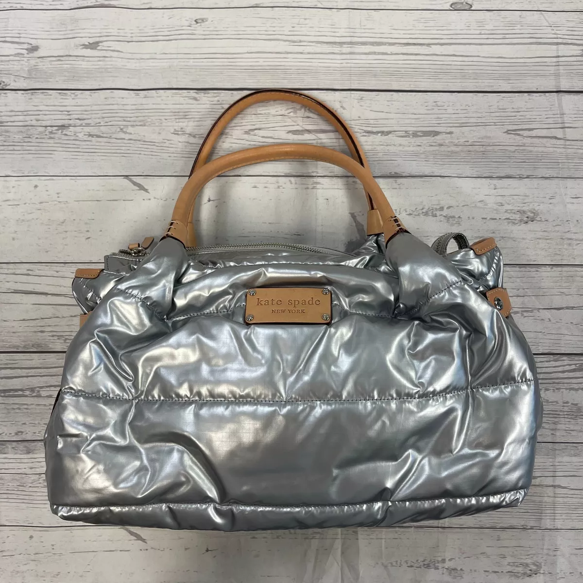 Metallic kate online spade handbags